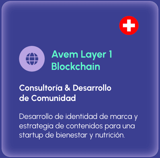 Consultoría y Desarrollo de Comunidad, Suiza.